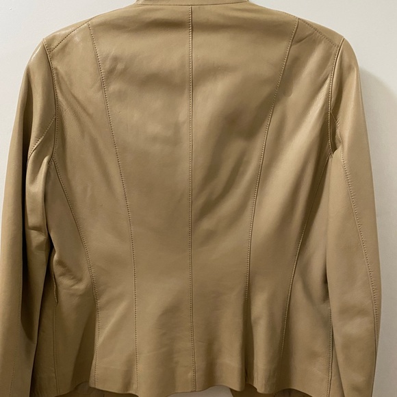 Elie Tahari Leather Jacket - Picture 5 of 8